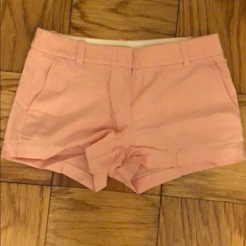 J Crew linen peach short